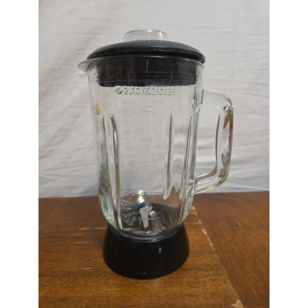 Black+Decker Replacement BL2010BG BL1110 40oz Glass Jar Pitcher Lid & Blade